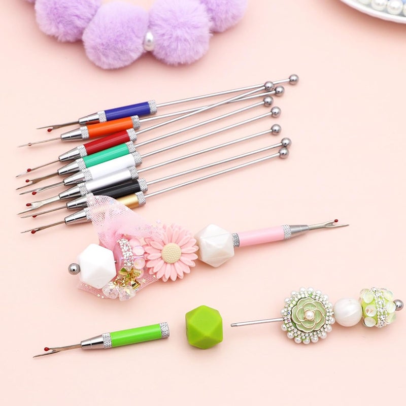 Frinnovan 10 Packs Beadable Thread Cutter Seam Rippers for Sewing Metal Embroidery Removal Tool Beaded Tag Remover for DIY Craft (White) - Image 2